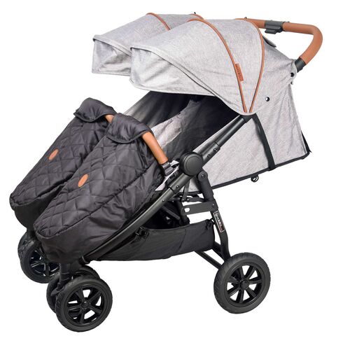 Carucior de gemeni Enzo Twin grey Coletto  - ExclusivMAG.ro