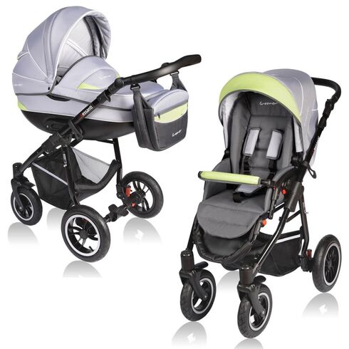 Carucior Crooner 2 in 1 Green/Gray - Vessanti, Culoare: Verde