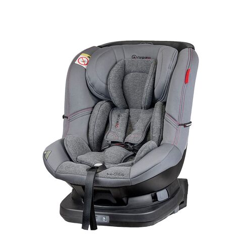 Scaun auto Millo rotativ 360 grade cu ISOFIX 0-18 kg Gri Coletto, Culoare: Gri, Grupa: 0-18kg (0 luni - 4 ani)