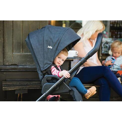 Carucior Joie multifunctional Chrome Deluxe Foggy Gray,poza 7