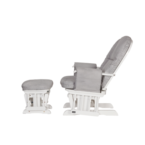 Fotoliu reglabil alaptare, cu suport pentru picioare Gri Tutti Bambini, Culoare: Gri,poza 6