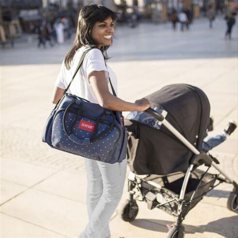 Badabulle - Geanta pt scutece Boho Dark/Blue - poza 3 - ExclusivMAG.ro