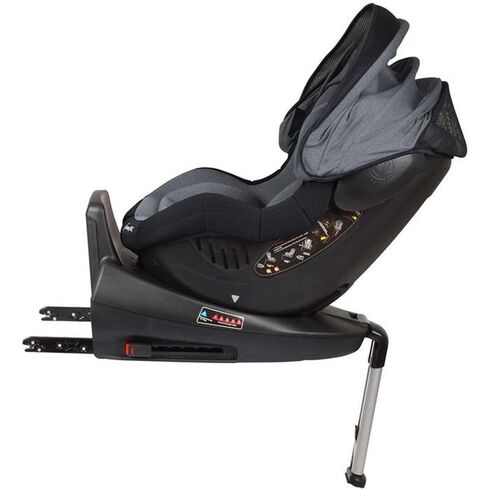 BabyGo – Scaun auto ISO Rotativ 360° - Gri,poza 4