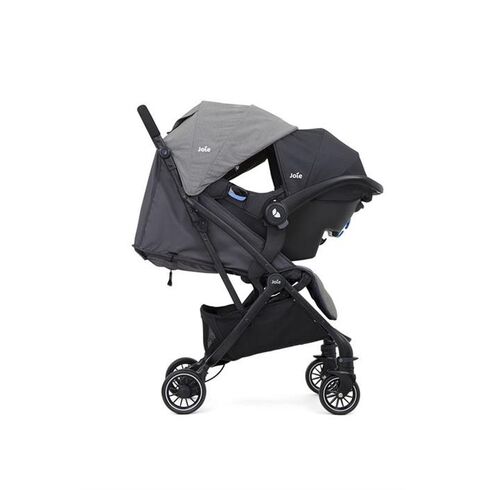 Carucior Joie ultracompact Tourist Gray Flannel, Culoare: Gri,poza 4