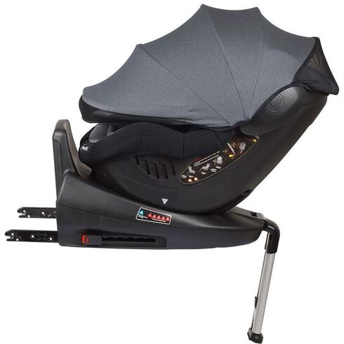 BabyGo – Scaun auto ISO Rotativ 360° - Gri,poza 6