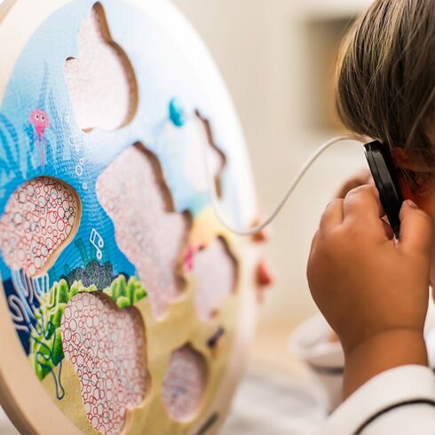 Jucarie de lemn Hape Submarine Adventure Puzzle™ Baby Einstein,poza 2