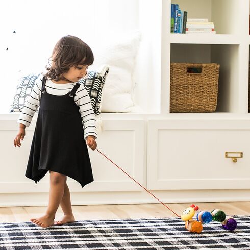 Jucarie din lemn Hape Inch Along Cal™ Baby Einstein,poza 2