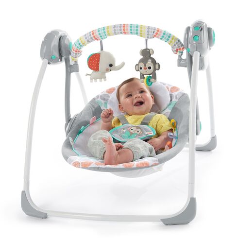 Bright Starts – Leagan portabil Whimsical Wild™,poza 5