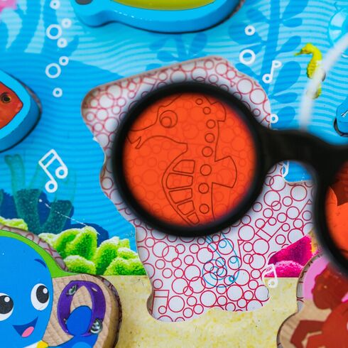 Jucarie de lemn Hape Submarine Adventure Puzzle™ Baby Einstein,poza 5