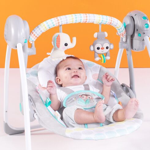 Bright Starts – Leagan portabil Whimsical Wild™,poza 2