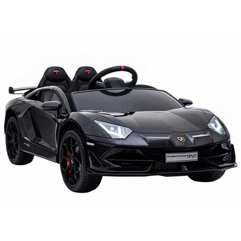 Masinuta electrica Chipolino Lamborghini Aventador SVJ black cu roti EVA, Culoare: Negru
