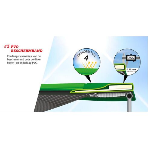 Trambulina Berg Grand Favorit Regular 520x345 Verde cu Plasa Comfort,poza 3