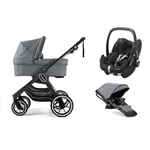 Pachet 3in1 NXT90 ERGO Lounge Eco Gri - Emmaljunga
