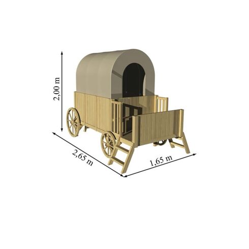 Trasura-Casuta din lemn JESSY - EGT-Soulet,poza 3