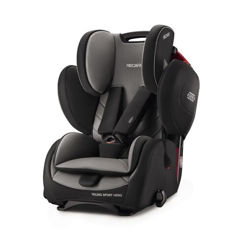 Scaun auto Recaro Young Sport Hero Carbon Black, Culoare: Gri/Negru, Grupa: 9-36kg (9 luni - 12 ani)  - ExclusivMAG.ro