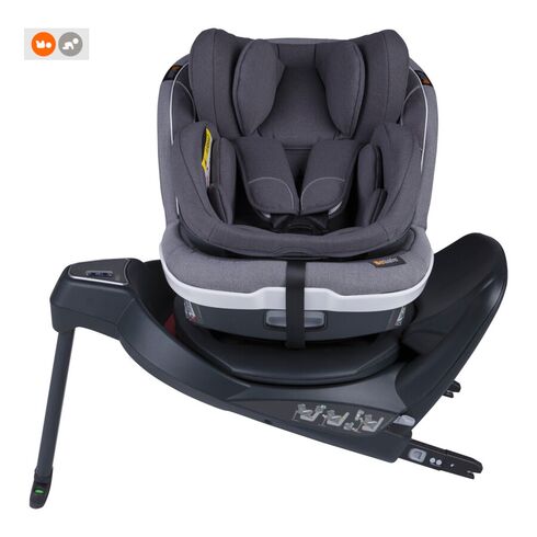 Scaun auto BeSafe iZi Twist B i-Size (0-4 ani) Metallic Mélange, Culoare: Gri, Grupa: 0-18kg (0 luni - 4 ani)