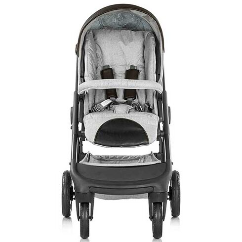 Carucior Chipolino Aura 3 in 1 smoked pearl linen melange - poza 6 - ExclusivMAG.ro