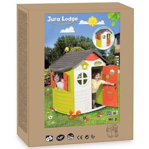Casuta pentru copii Smoby Jura Logde Playhouse,poza 5  - ExclusivMAG.ro Casuta pentru copii Smoby Jura Logde Playhouse,poza 5