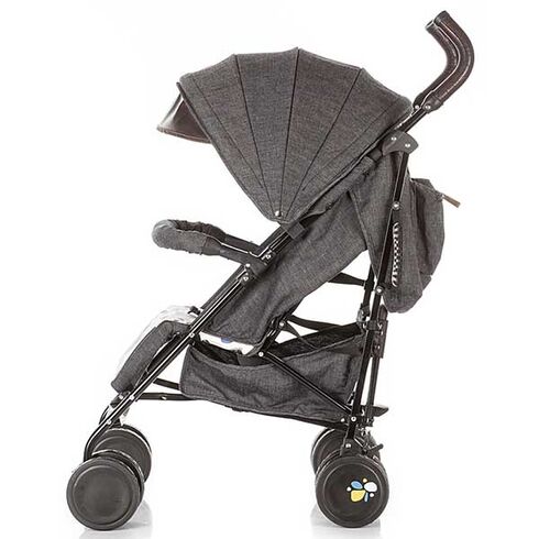 Carucior sport Chipolino Sofia black cotton jeans,poza 4