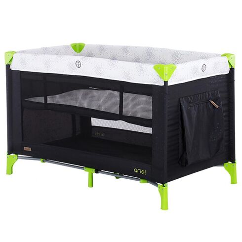 Patut pliabil Chipolino Ariel onyx, Culoare: Negru