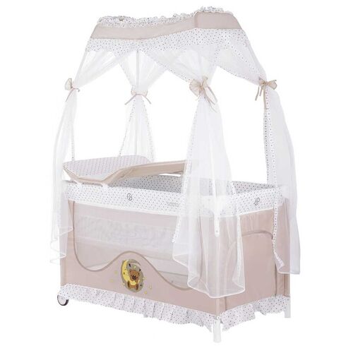 Patut pliabil Chipolino Sahara bear, Culoare: Crem