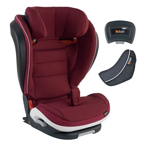 Scaun auto BeSafe iZi Flex Fix i-Size Burgundy Mélange, Culoare: Visiniu, Grupa: 15-36kg (4 ani - 12 ani)