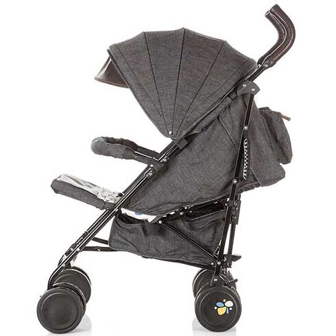 Carucior sport Chipolino Sofia black cotton jeans,poza 3