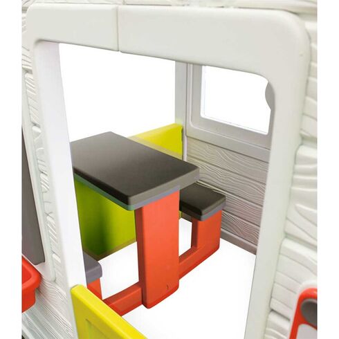 Casuta pentru copii Smoby Friends Playhouse cu gradina,poza 2