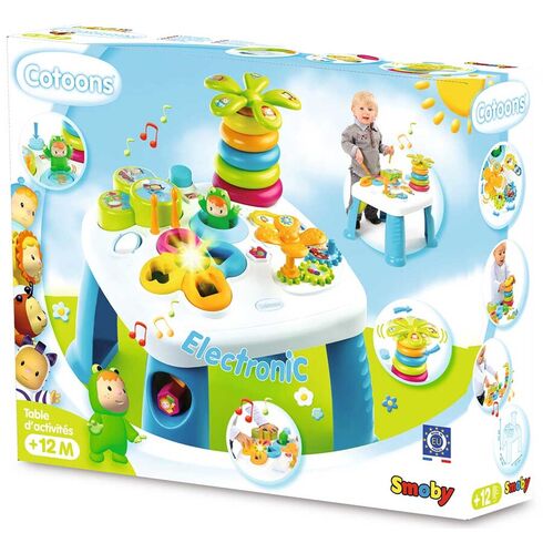 Masa educativa Smoby Cotoons albastru cu efecte sonore si luminoase,poza 9