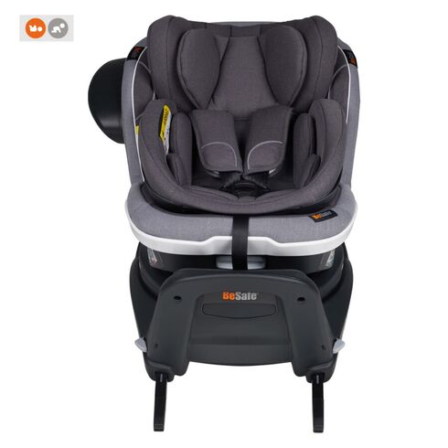 Scaun auto BeSafe iZi Twist B i-Size (0-4 ani) Metallic Mélange, Culoare: Gri, Grupa: 0-18kg (0 luni - 4 ani),poza 3