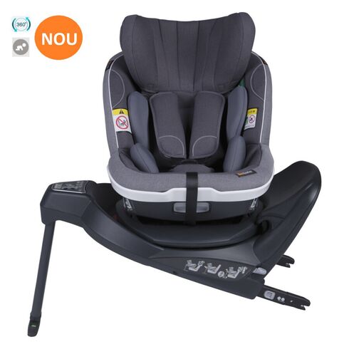 Scaun auto BeSafe iZi Turn i-Size Metallic Mélange, Culoare: Multicolor, Grupa: 61-105cm (4luni - 4ani),poza 2