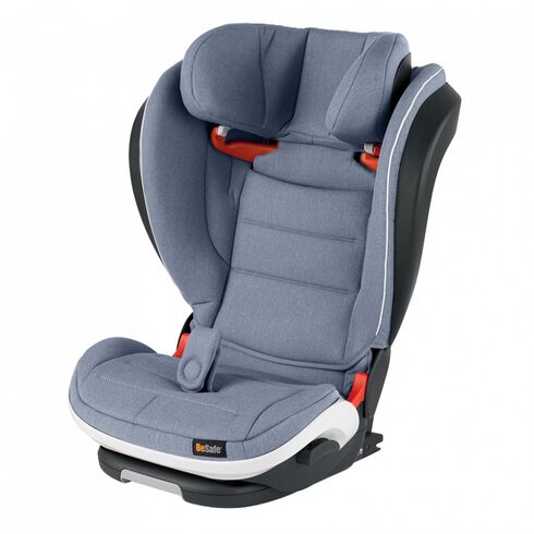 Scaun auto BeSafe iZi Flex Fix i-Size Cloud Mélange, Culoare: Albastru, Grupa: 15-36kg (4 ani - 12 ani),poza 3