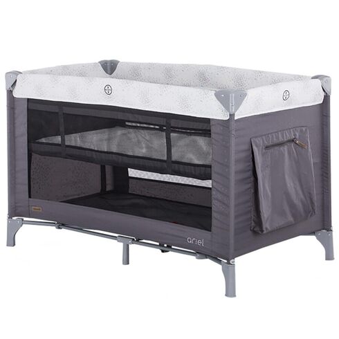 Patut pliabil Chipolino Ariel graphite, Culoare: Gri