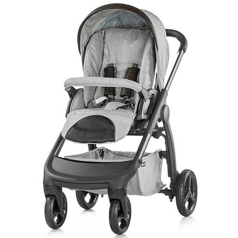Carucior Chipolino Aura 3 in 1 smoked pearl linen melange - poza 3 - ExclusivMAG.ro