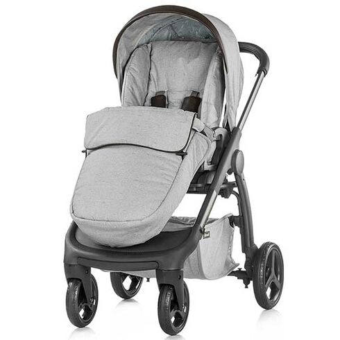 Carucior Chipolino Aura 3 in 1 smoked pearl linen melange - poza 4 - ExclusivMAG.ro