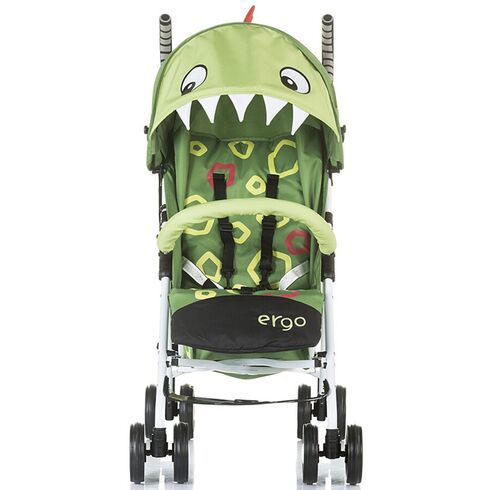 Carucior sport Chipolino Ergo green baby dragon, Culoare: Verde,poza 4
