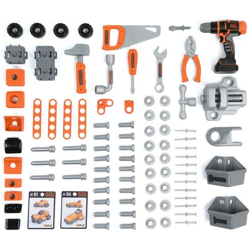 Atelier Smoby Black & Decker Bricolo Center cu accesorii,poza 2