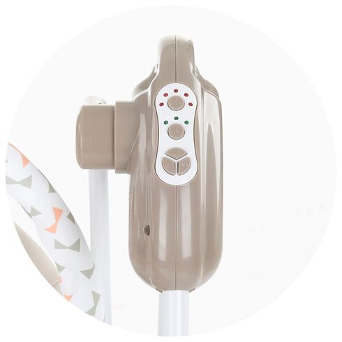 Leagan electric si balansoar Chipolino Paradise beige ribbon, Culoare: Crem,poza 7