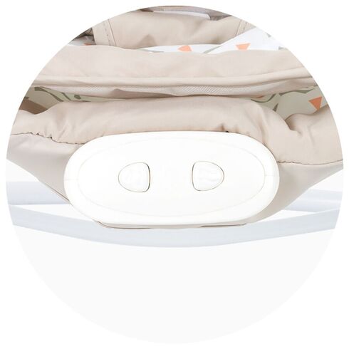 Leagan electric si balansoar Chipolino Paradise beige ribbon, Culoare: Crem,poza 6