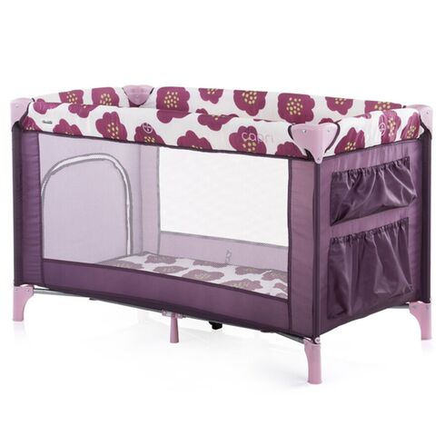 Patut pliabil Chipolino Capri Flowers, Culoare: Mov - poza 2 - ExclusivMAG.ro