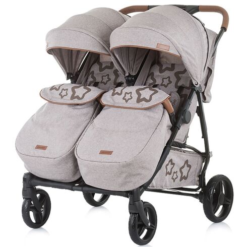 Carucior gemeni Chipolino Passo Doble caramel,poza 2