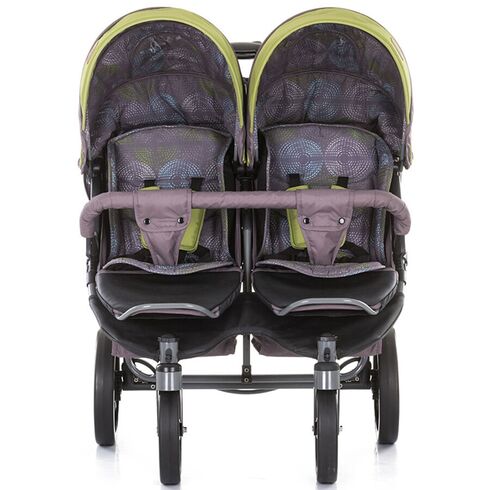 Carucior gemeni Chipolino Twix truffle, Culoare: Verde - poza 3 - ExclusivMAG.ro