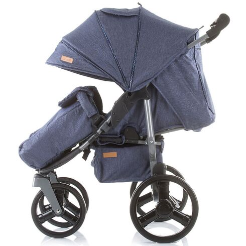 Carucior gemeni Chipolino Twix jeans, Culoare: Albastru - poza 5 - ExclusivMAG.ro