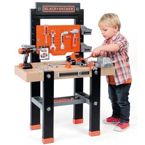 Atelier Smoby Black & Decker Bricolo Center cu accesorii,poza 10