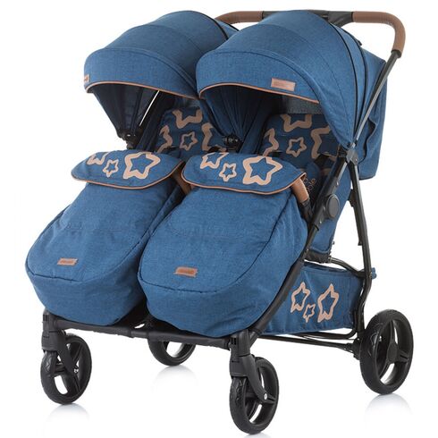 Carucior gemeni Chipolino Passo Doble marine blue - poza 2 - ExclusivMAG.ro