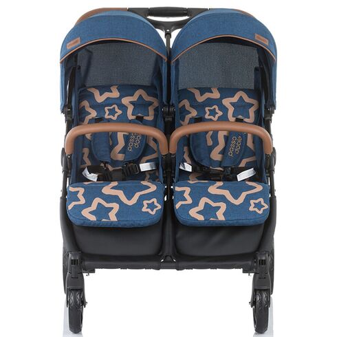 Carucior gemeni Chipolino Passo Doble marine blue - poza 3 - ExclusivMAG.ro