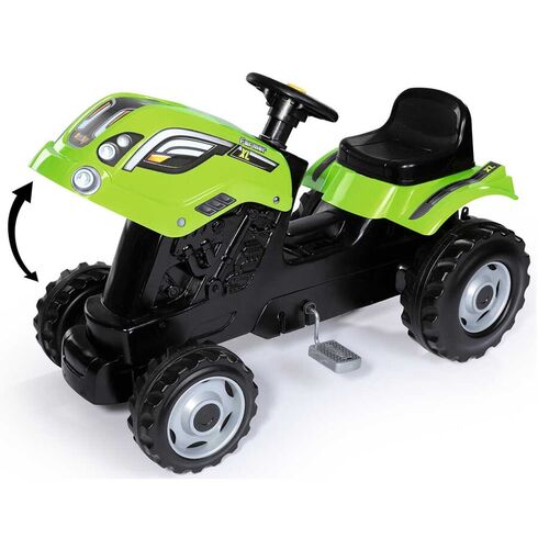 Tractor cu pedale si remorca Smoby Farmer XL verde - poza 4 - ExclusivMAG.ro