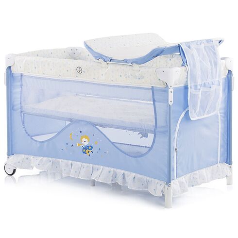 Patut pliabil Chipolino Sahara sky blue, Culoare: Blue - poza 3 - ExclusivMAG.ro