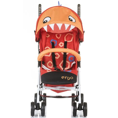 Carucior sport Chipolino Ergo red baby dragon, Culoare: Portocaliu,poza 4