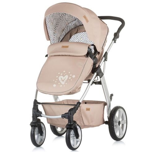 Carucior 2 in 1 Chipolino Fama caramel, Culoare: Crem,poza 8